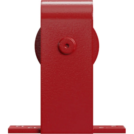 Ekena Millwork Premium J-Top Mount Roller Hanger w/ Bolts for Barn Door for 1 3/8" to 2 1/4" Doors, Regal Red GB60010RRR